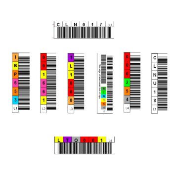 Etiquette code à barre pour bande LTO