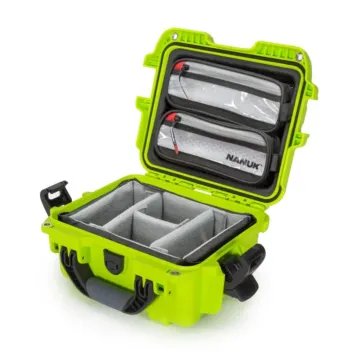 Photo de NANUK™ 905 - Valise de Protection Citron Vert avec séaparateur Kit Photo