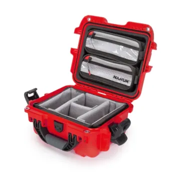 Photo de NANUK™ 905 - Valise de Protection Rouge avec séaparateur Kit Photo