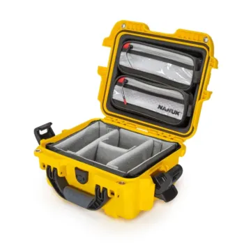 Photo de NANUK™ 905 - Valise de Protection Jaune Vert avec séaparateur Kit Photo