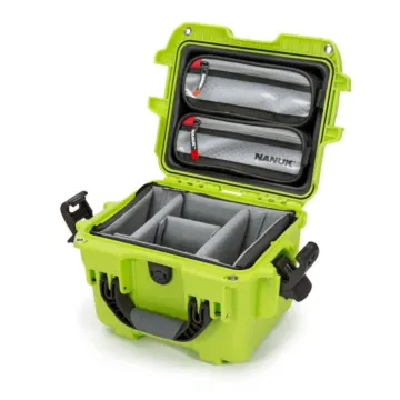 Photo de NANUK™ 908 - Valise de Protection Citron vert avec séparateur Kit Photo