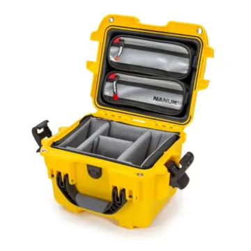 Photo de NANUK™ 908 - Valise de Protection Jaune avec séparateur avec séparateur Kit Photo