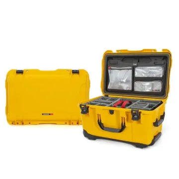 Photo de NANUK™ 938 - Valise de Protection Jaune avec Séparateur et Organisateur Kit Photo