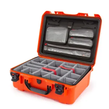 Photo de NANUK™ 940 - Valise de Protection Orange avec Séparateur et Organisateur Kit Photo