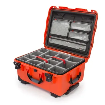 Photo de NANUK™ 950 - Valise de Protection Orange avec Séparateur et Organisateur Kit Photo