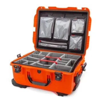 Photo de NANUK™ 955 - Valise de Protection Orange avec Séparateur et Organsiateur Kit Photo