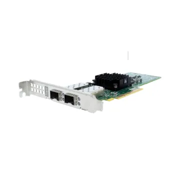 Carte ATTO FFRM-N4S2-000 avec modules SFP+ installés vue de face