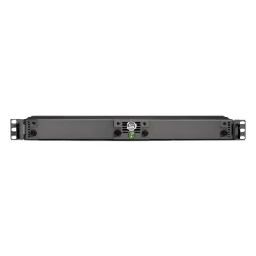 SymplyPRO Ethernet Bridge 1RU vue de face avec ports SFP+ et SFF-8644 visibles