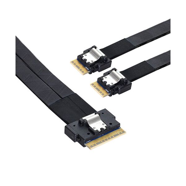 Câble SAS Tri-mode Adaptec ACK-I-SlimSASx8-2SlimSASx4-0.8M