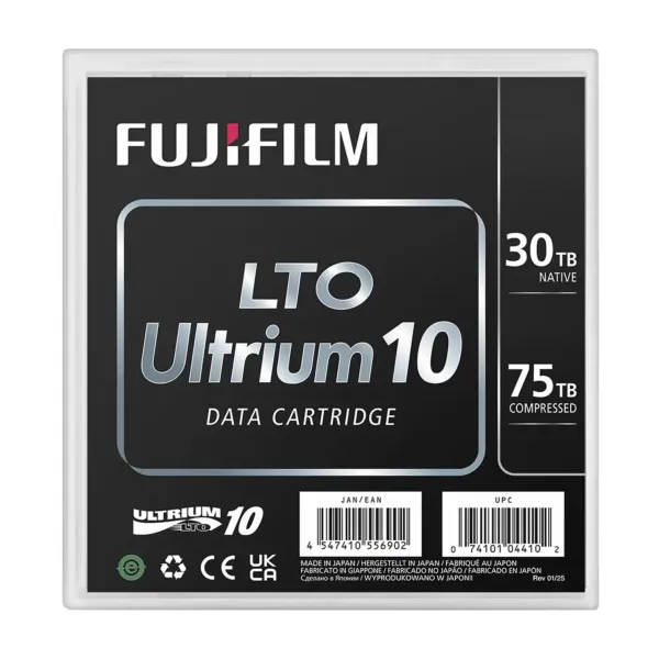 Cartouche Fujifilm LTO-10 REW – Vue Boite Face avant – Capacité 30 To